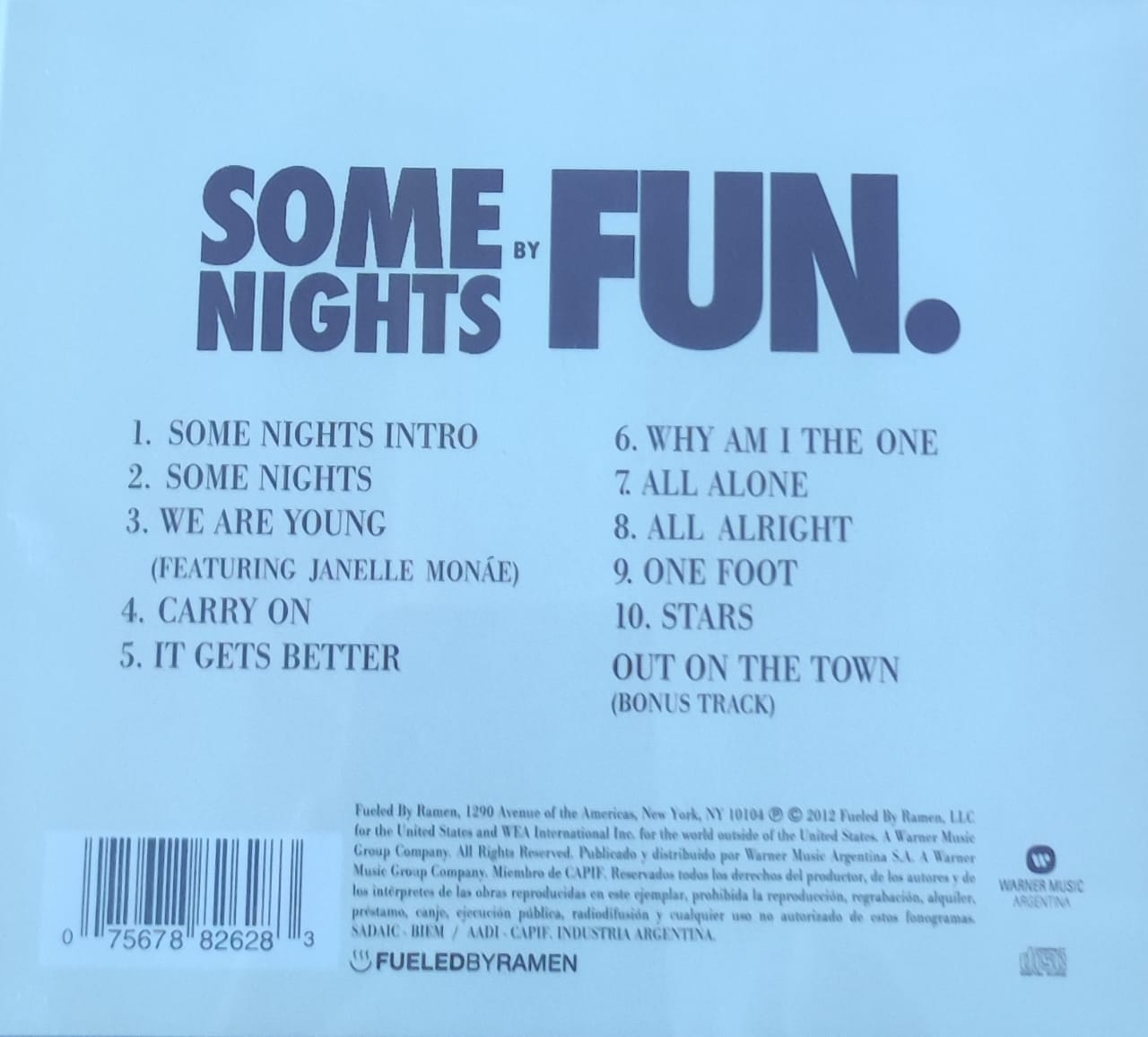 CD FUN / SOME NIGHTS 1CD | Plaza Musica