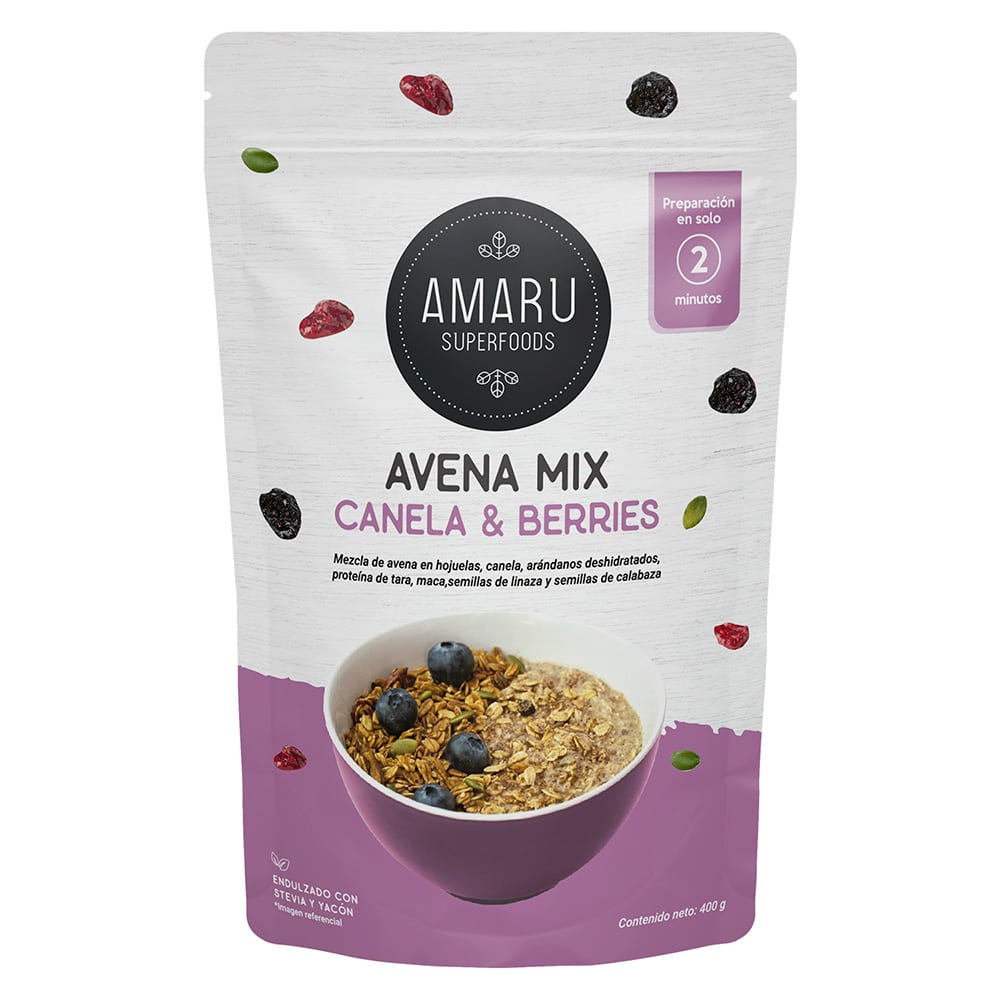 Avena Mix Canela & Berries 400gr