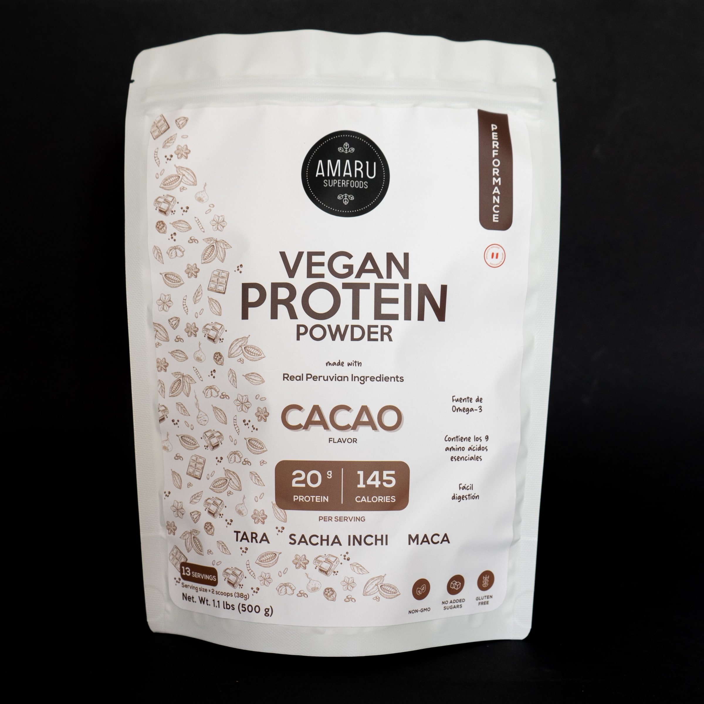 Proteina Vegana Cacao 500gr Proteina Vegana Cacao 500gr