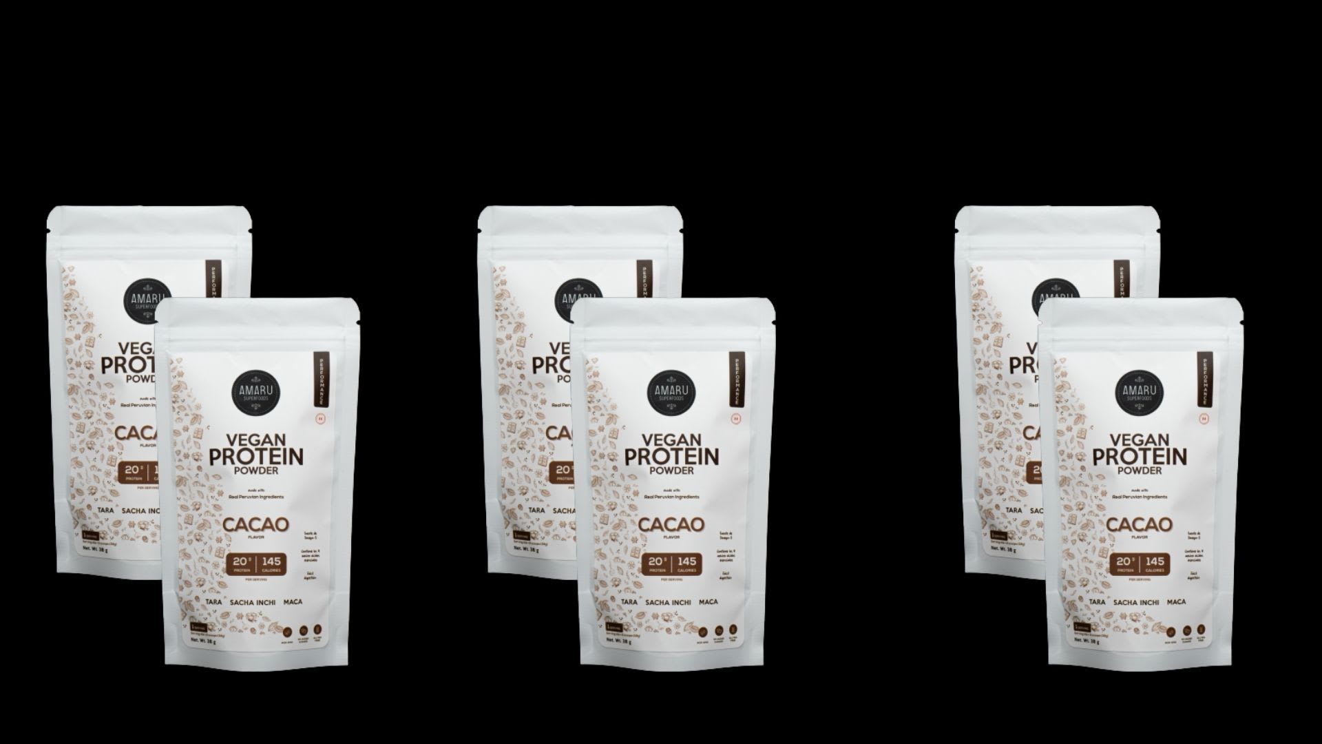 Proteína Vegana Cacao - Six-pack x 38g Proteína Vegana Cacao - Six-pack x 38g