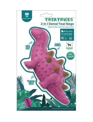 pet treat 2in1 estegosaurio