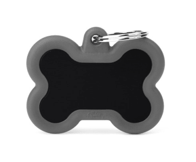 placa my family black bone alu grey rubber