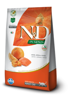 n&d pumpkin salmon naranja gato ad