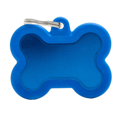 placa my family blue bone alu blue rubber