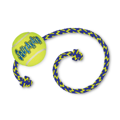 kong ball squeakair with rope