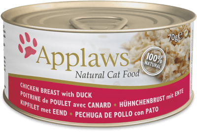 applaws cat lata pollo con pato