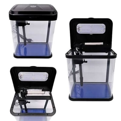 acuario con luz led
