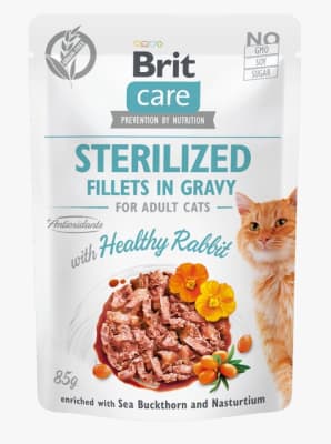 brit care pouch fillets sterilized in gravy