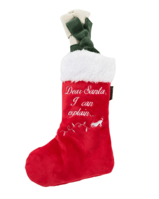 play merry chris dog stocking