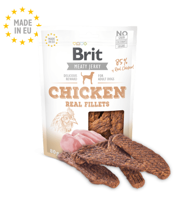 brit jerky snack perro chicken fillets