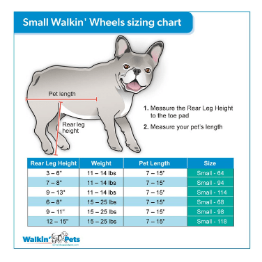 walkinpets silla de ruedas azul