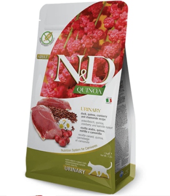 n&d pato quinoa urinary gato