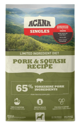 acana pork & squach perro