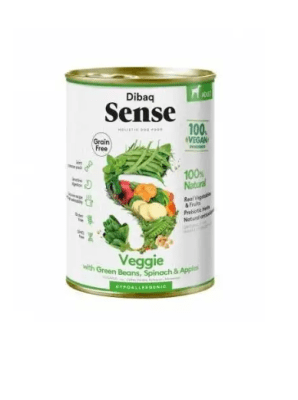 sense perro lata verduras