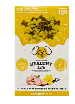 mp galleta sabor pollo/vainilla