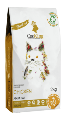 cooking gato esterilizado pollo