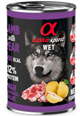 alpha lata cordero c/pera