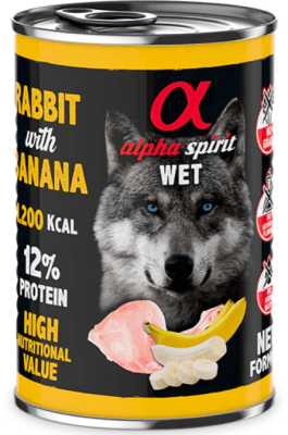 alpha lata conejo c/platano