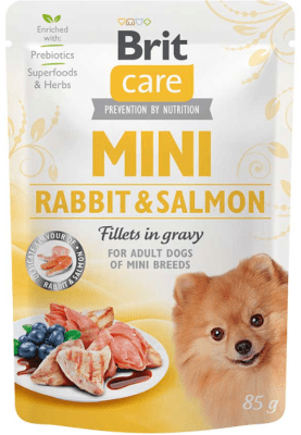 brit care pouch mini rabbit&salmon