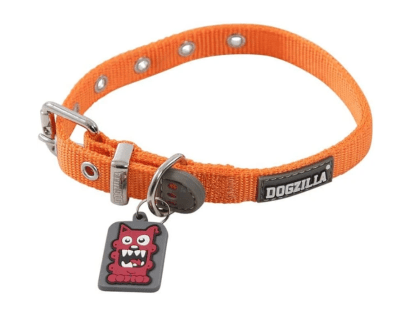 dogzilla collar naranjo