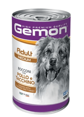 gemon lata perro pollo/tocino