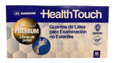 guantes latex health touch