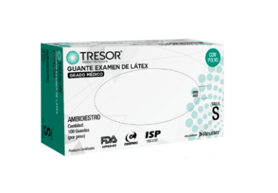 guantes latex tresor