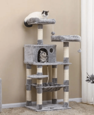 mp rascador 5 pisos casita hamaca