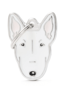 placa my family black and white bull terrier