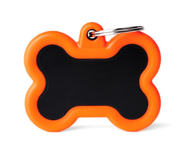 placa my family black bone alu orange rubber