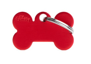 placa my family bone alu red