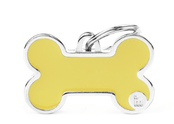 placa my family bone yellow