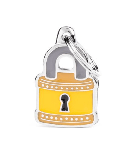 placa my family padlock