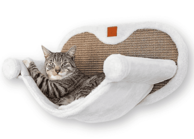 rascador y hamaca para muro