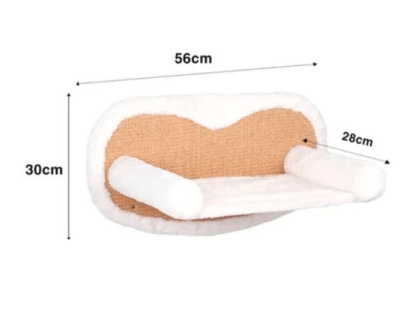 rascador y hamaca para muro