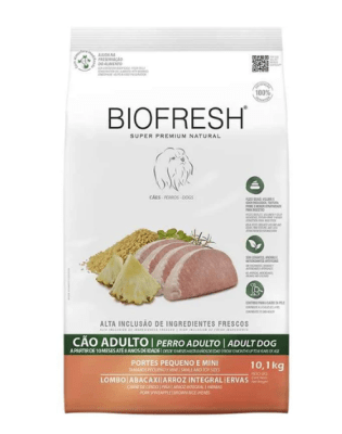 biofresh raza pequeña adulto cerdo/piña