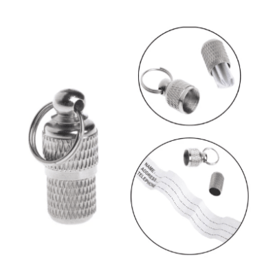 barril de identificacion metal