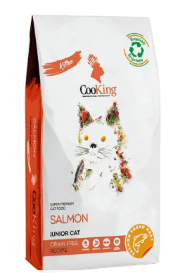 cooking gato kitten salmon