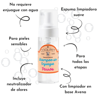 coolpet shampoo seco PERRO