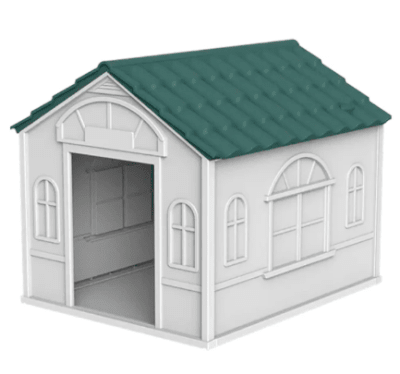 pet house techo verde