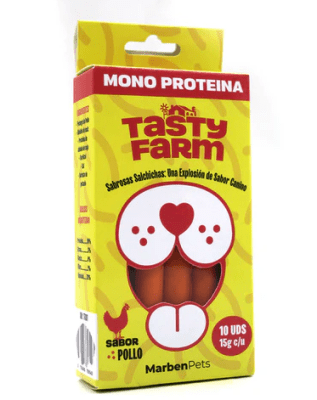 tasty farm salchichas mono prot 15gr