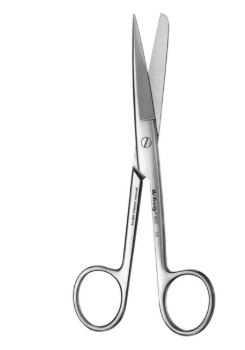 Tijera quirúrgica recta A/R