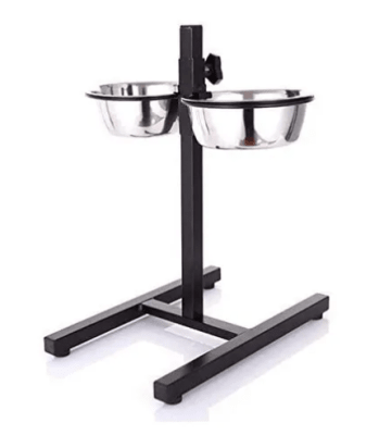 wonder dog plato con pedestal en altura