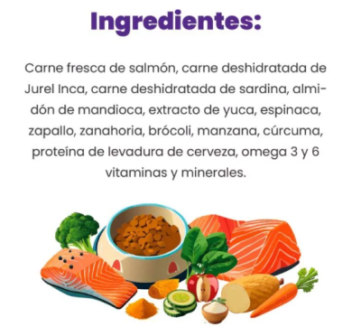 barf deshid gato salmon