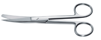 tijera quirúrgica curva A/R