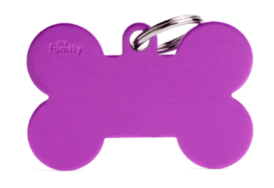 placa my family purple alu bone