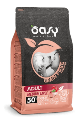 oasy GF adulto medium/large pavo