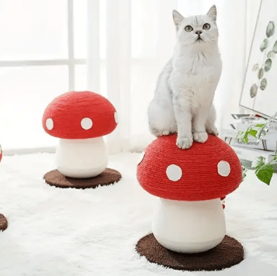 mp rascador champiñon rojo/blanco