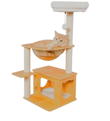 mp rascador madera c/ capsulas y casa