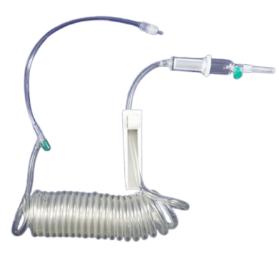 bajada suero en espiral equinos